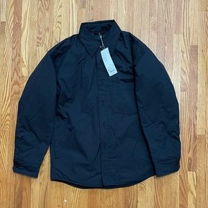 NWT UNIQLO Padded Shirt Jacket in Black